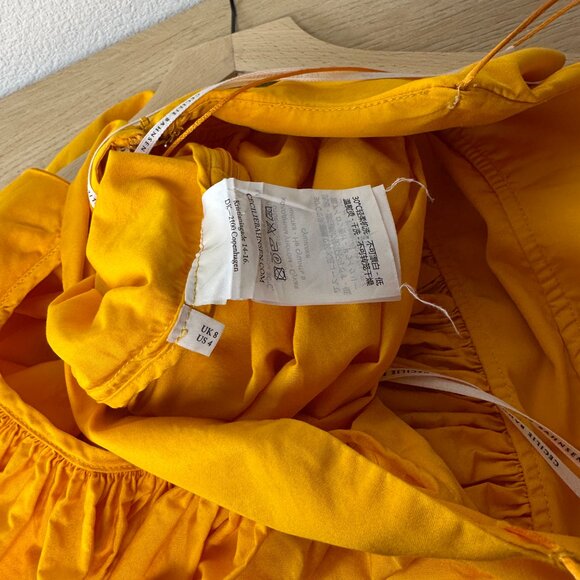 Cecilie Bahnsen Sunday Top Orange, US 4 / UK 8 - Picture 6 of 6